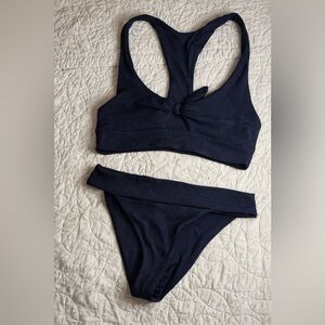 L*Space Tara top Veronica bottom black Bikini Set. Size Medium fits
